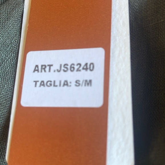 Wide leg; elastic with drawstring; linen made in Italy; NWT - Picture 8 of 8